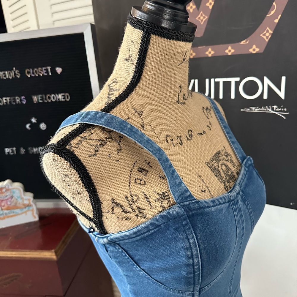 🆕Indigo & Lace Jean Dress - Picture 11 of 13